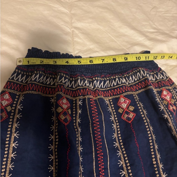 Johnny Was Linen Embroidered Skirt - Picture 6 of 8